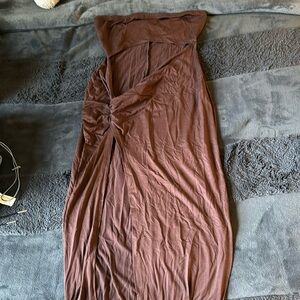 Long brown dress